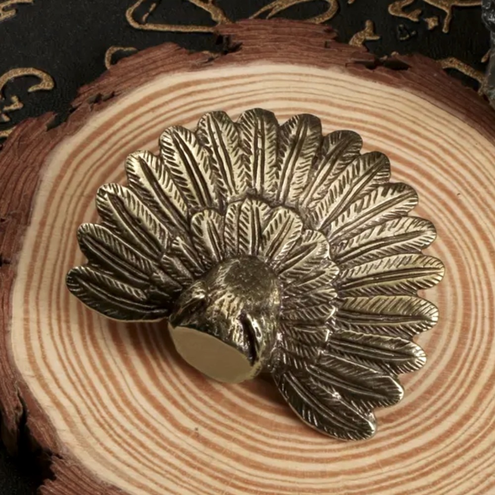 Collectible solid brass Peacock - Picture 2 of 7
